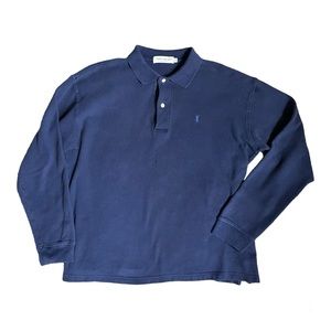 Yves Saint Laurent shirts | Vintage navy long-sleeve shirt | Size 3